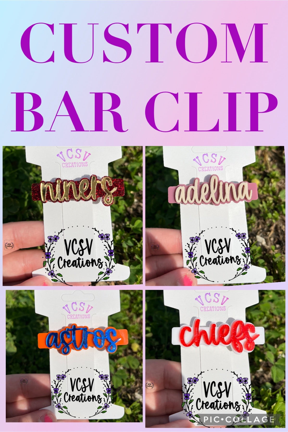 CUSTOM Bar Clips