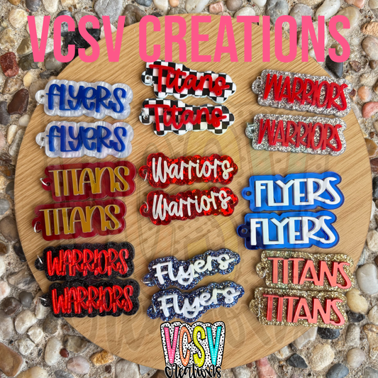 Custom Mascot Earrings