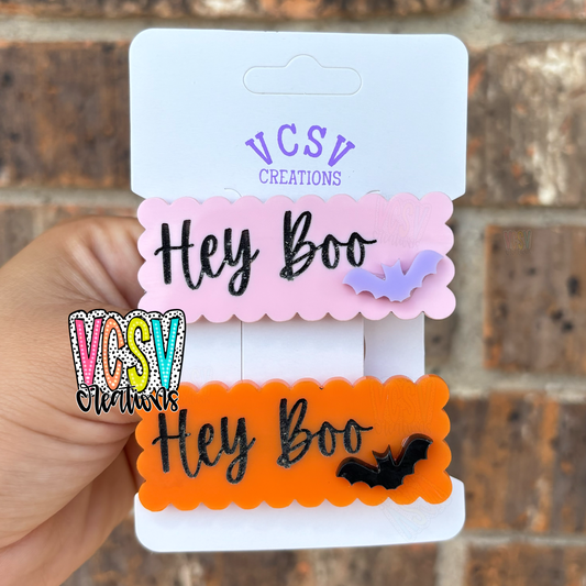 Hey Boo 🦇  hair clip