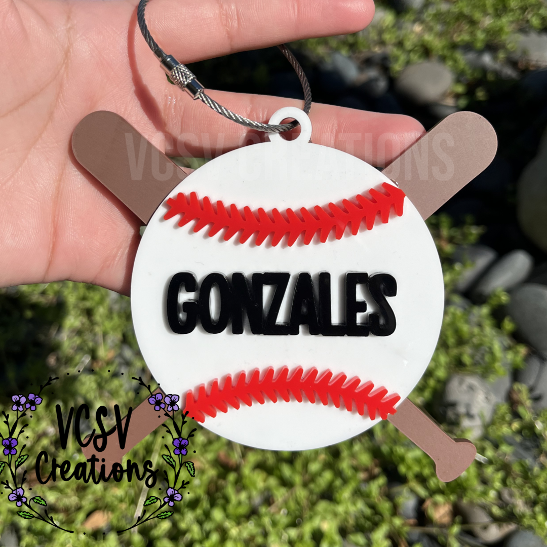 Baseball/Softball Bogg bag tag