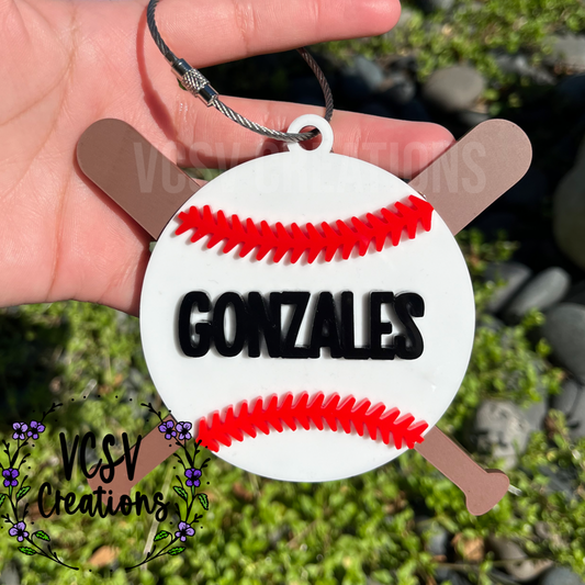 Baseball/Softball Bogg bag tag