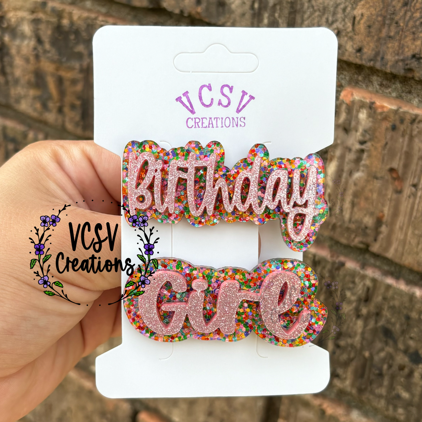 Birthday Girl clip set