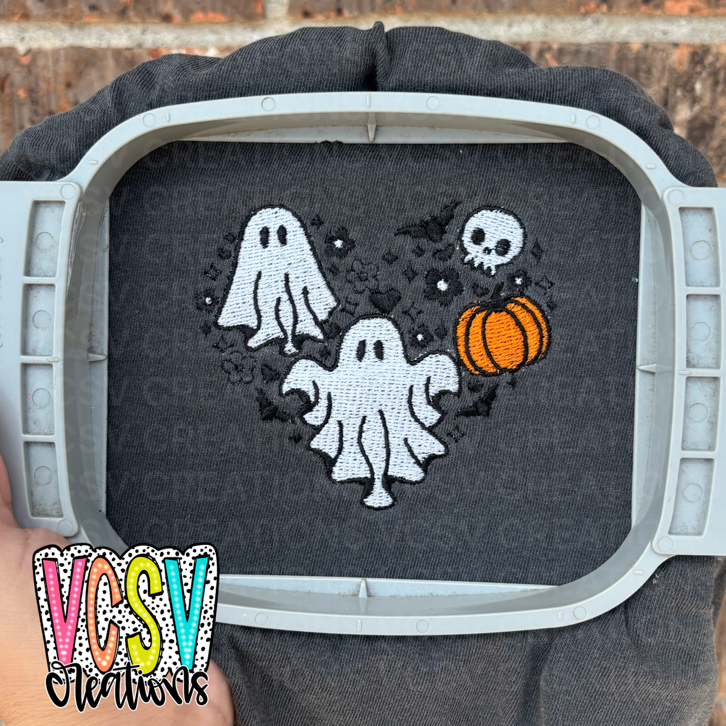 Ghost heart Embroidery