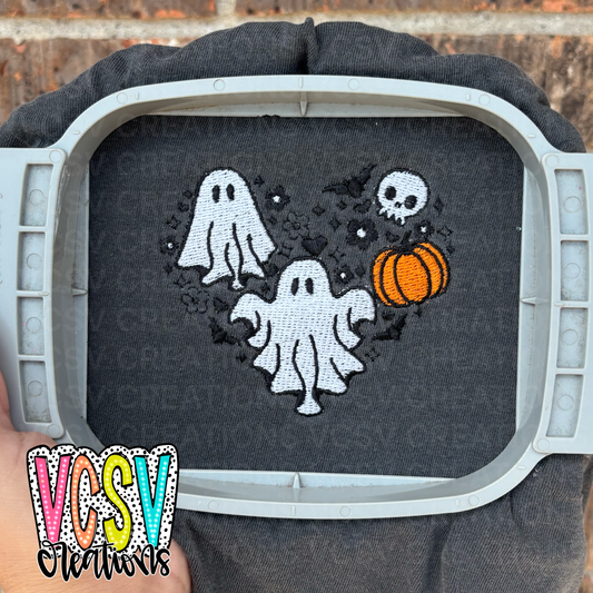 Ghost heart Embroidery