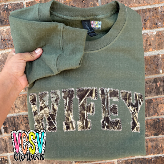Custom Camo Appliqué sweater
