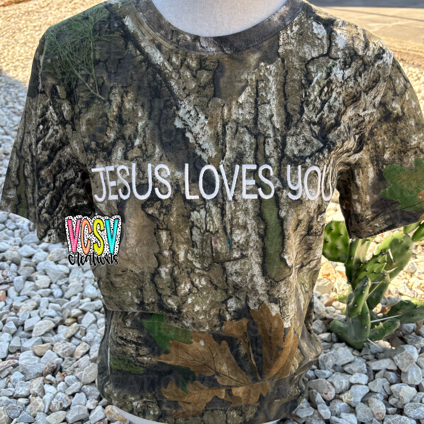Camouflage Jesus Tee
