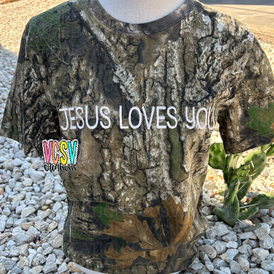 Camouflage Jesus Tee