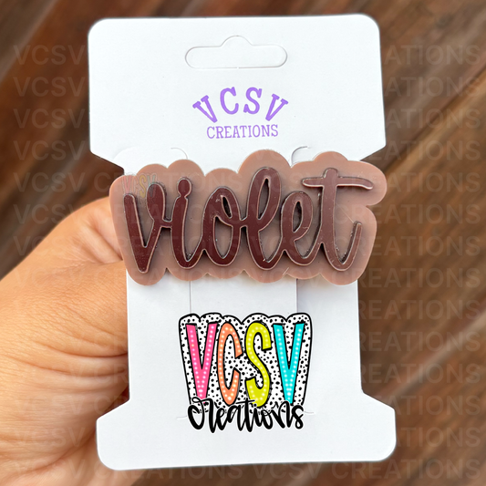 Mocha + Metallic Clip