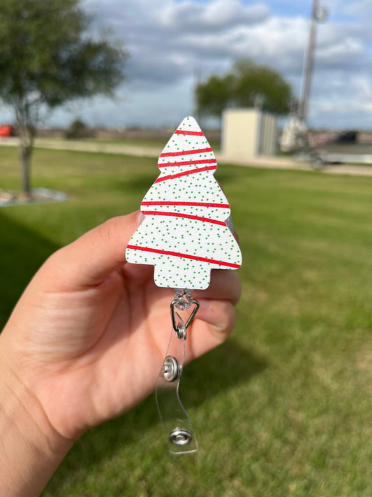 Christmas Cake Badge Reel