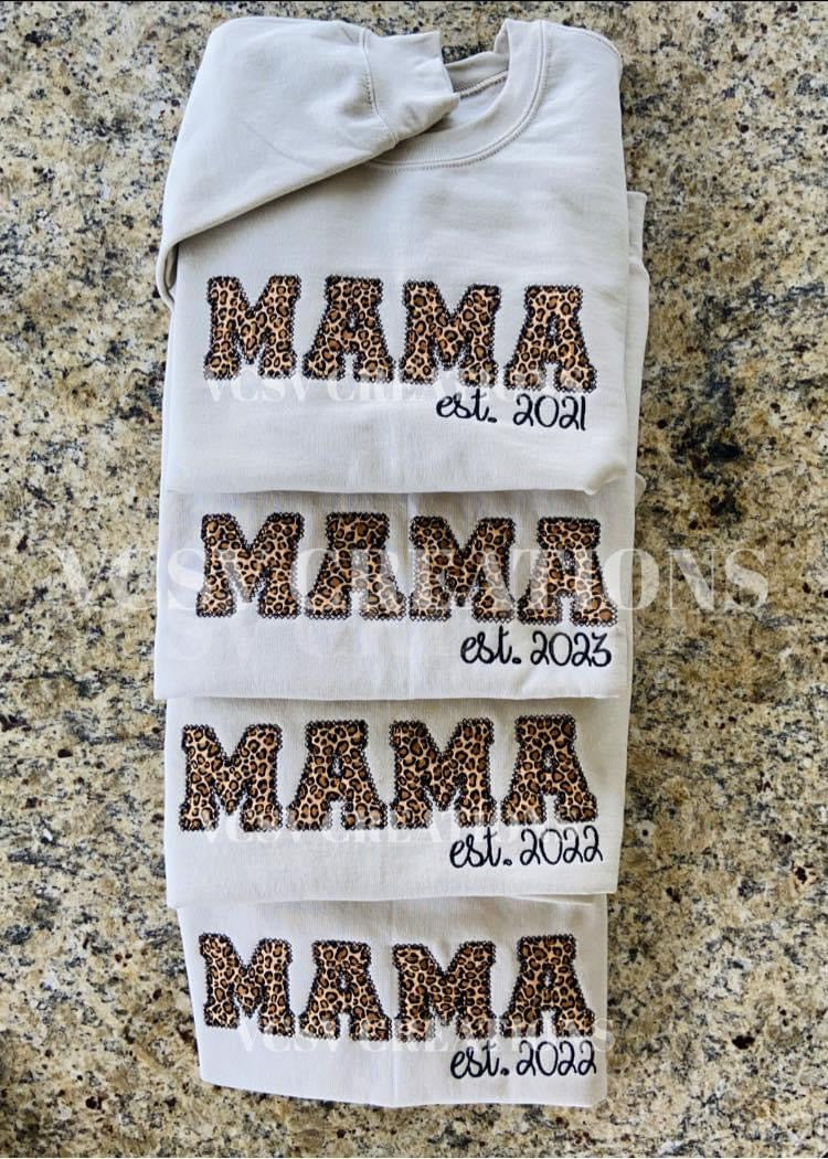 Leopard Mama Crew (sleeve not included)