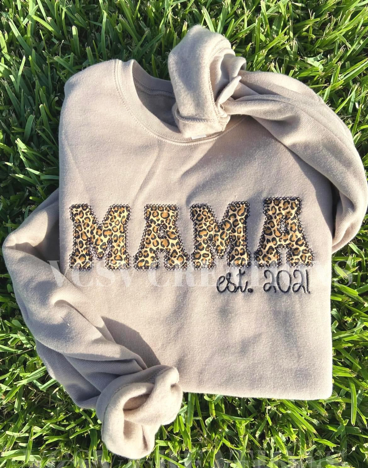 Leopard Mama Crew (sleeve not included)